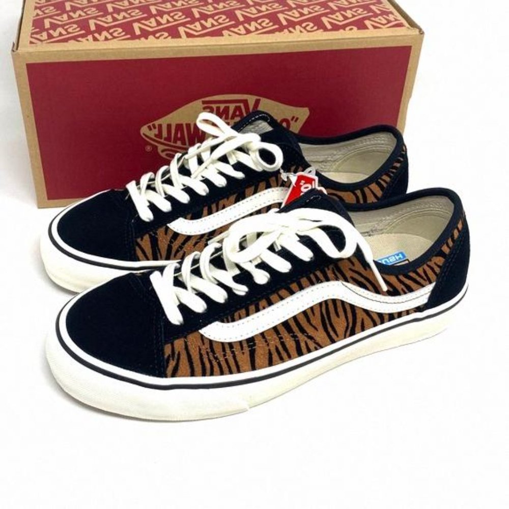 💖MEGA SALE💖VANS Women VN0A5HYR9ZY Style 36 Decon Brown Stripes Animal SF - Picture 9 of 11